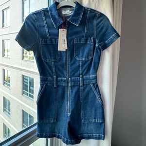 NWT Alice & Olivia Denim Romper